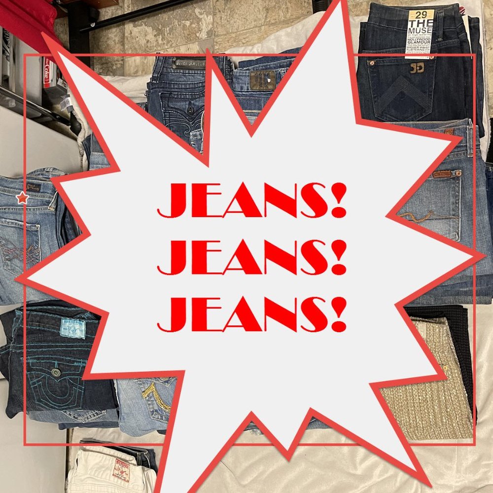 ALL JEANS MUST GO! PRICE REDUCED!